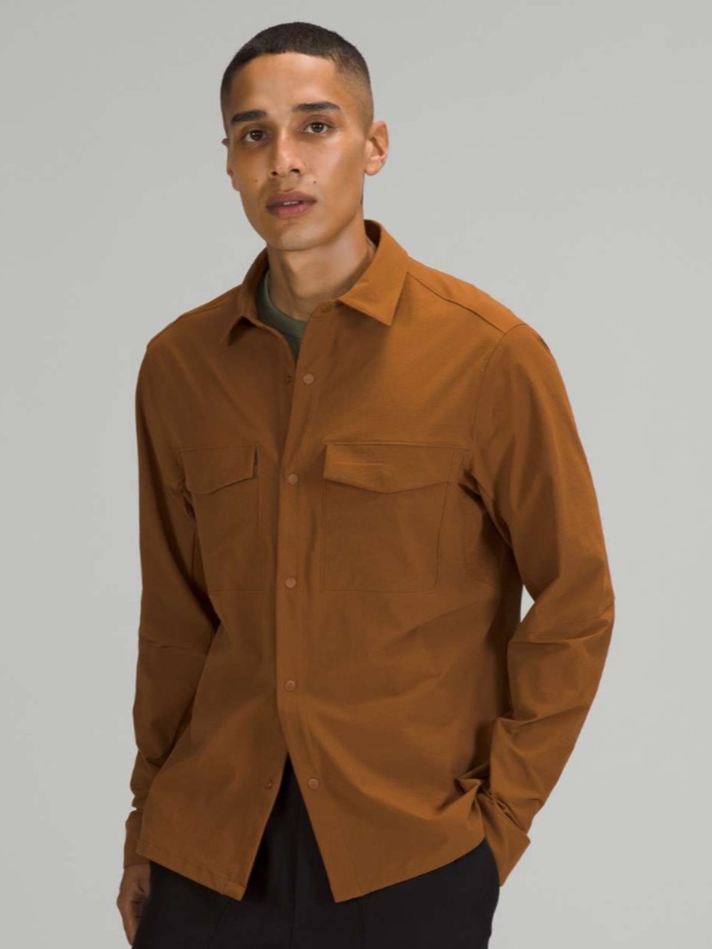 Lululemon  Rust Button-Up Shirt Jacket - Unbranded